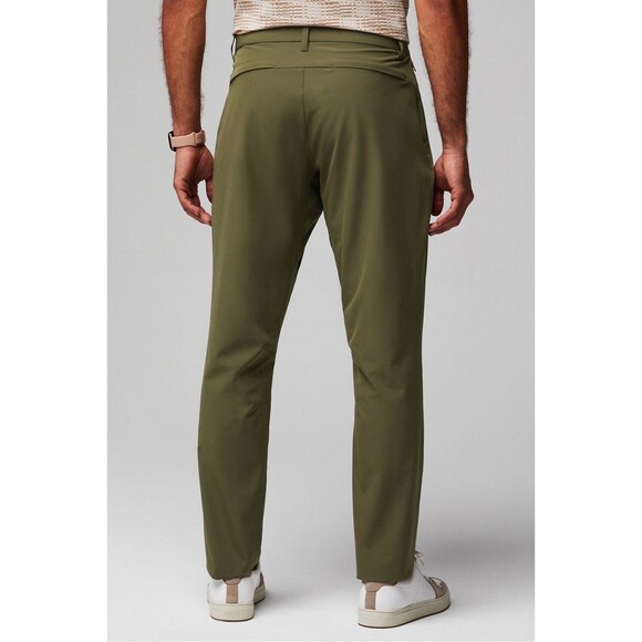 NWT $94.95 Fabletics The Only Pants Dark Moss Green Men’s Size 31x32 (A6) - Picture 3 of 6